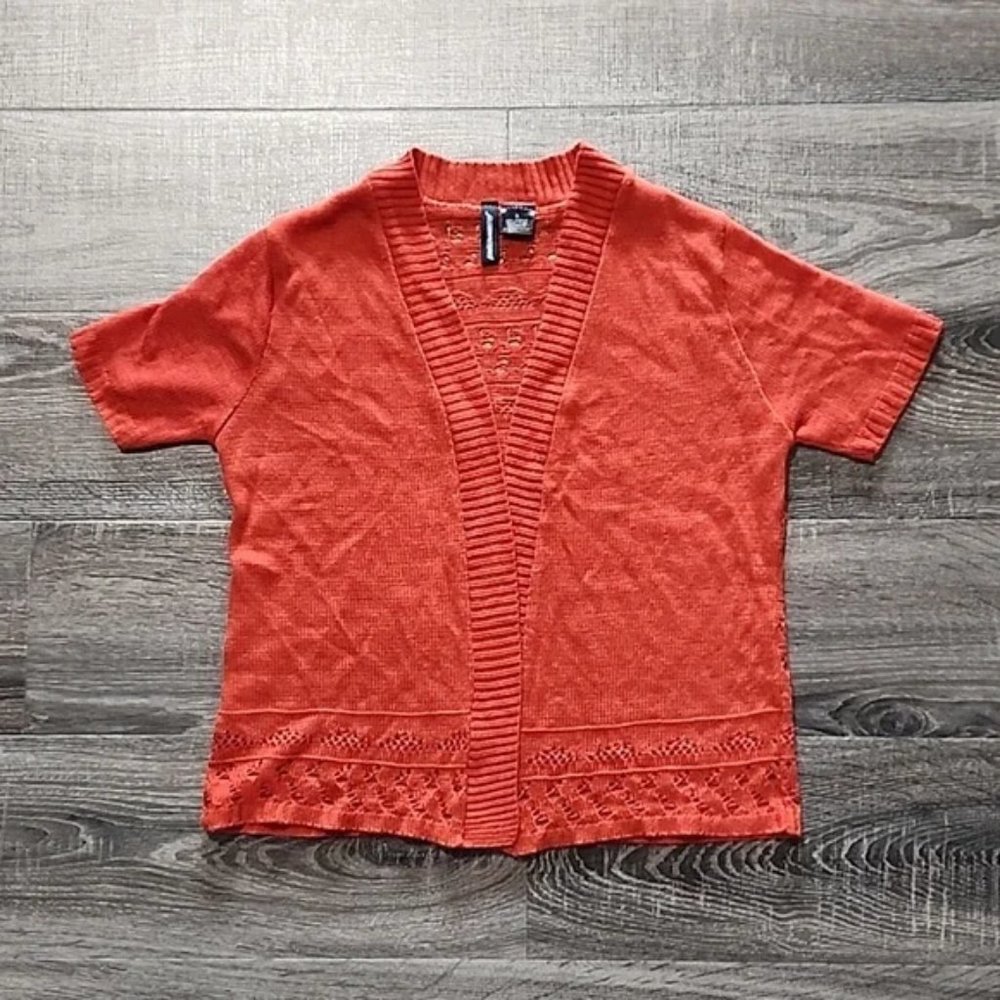 🌴 Jason Maxwell detailed, short sleeve Cardigan 🌴